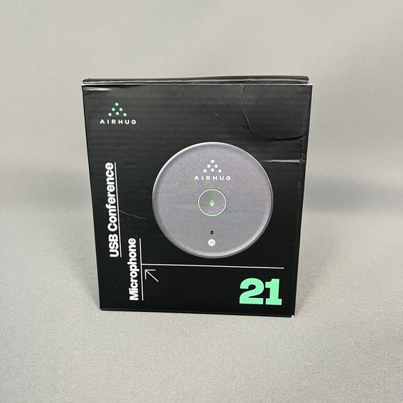 AIRHUG USB Conference Microphone PC Laptop Mic, Mute Button, AI Noise Reduction